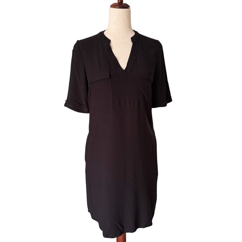 Boden Shift Midi‎ Dress Womens 6R 6 V-Neck Short Sleeve Classy Pockets Career